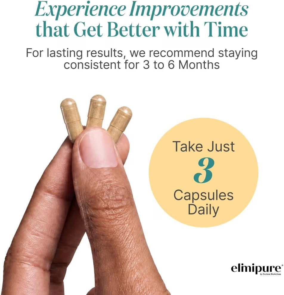 Elimipure Gut Cleanse & Restore Supplement, Regularity Support, 90 Caps